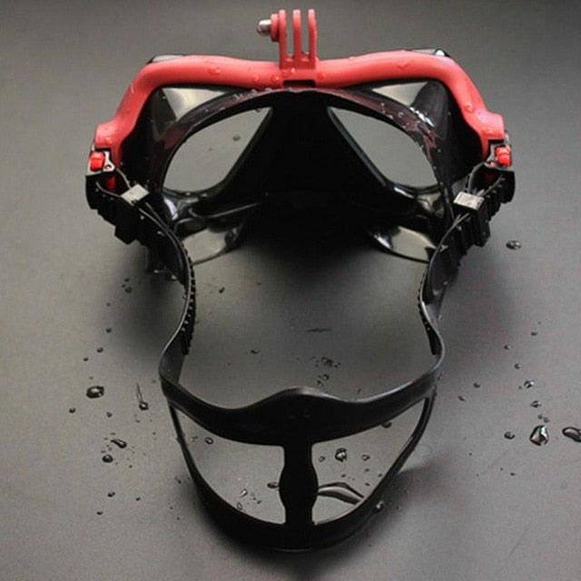 2017 Hot Professional Underwater Camera Diving Mask Scuba Snorkel Swimming Goggles for GoPro Xiaomi SJCAM Sports Camera