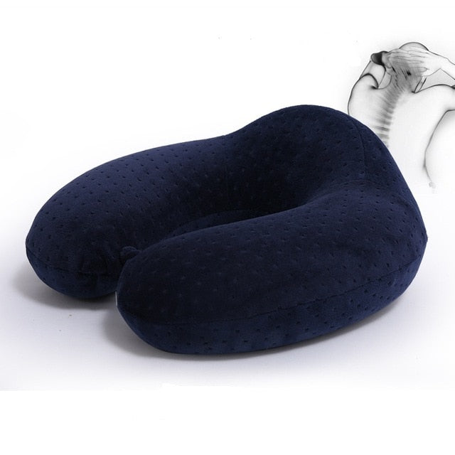 1pc U-shaped Neck Pillow Memory Foam Car travel air plane home Pillow Neck Head Support Office Cushion Comfortable Travel Pillow