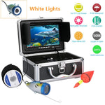 GAMWATER 7" Inch HD 1000tvl Underwater Fishing Video Camera Kit 12 PCS White LEDs Video Fish Finder 15M 20M 30M 50M