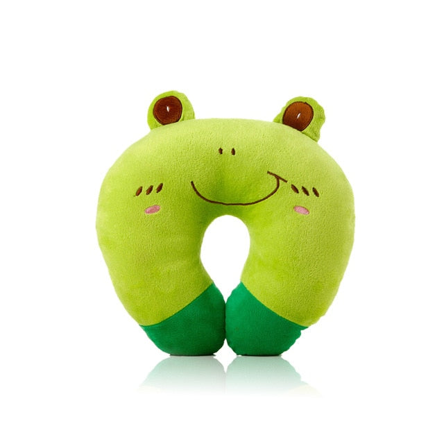 Hot Sale 9 styles U-shaped Plush Pillow Travel Pillow Cartoon Animal Car Headrest Doll