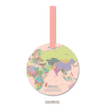 Fashion Map Luggage Tag Women Travel Accessories Silica Gel Suitcase ID Address Holder Baggage Boarding Tag Portable Label