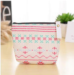 eTya Women Travel Toiletry Cosmetic Bag Pencil Make Up Makeup Case Storage Pouch Purse Organizer Cactus printing Students bags