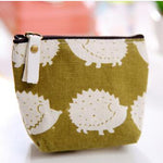 eTya Women Travel Toiletry Cosmetic Bag Pencil Make Up Makeup Case Storage Pouch Purse Organizer Cactus printing Students bags