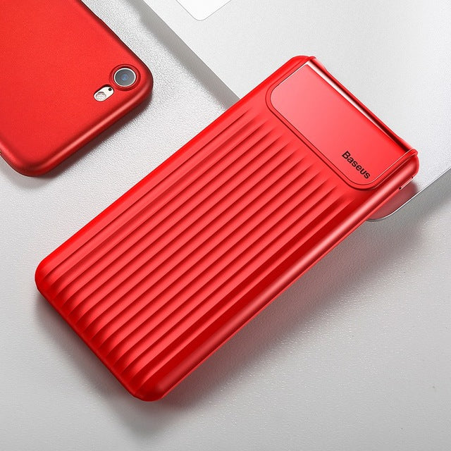 Baseus 10000mAh LCD Quick Charge 3.0 Dual USB Power Bank For iPhone X 8 7 6 Samsung S9 S8 Xiaomi Powerbank Battery Charger QC3.0