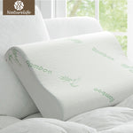 Naturelife Bamboo Fiber Pillow Slow Rebound Health Care Memory Foam Pillow Memory Foam Pillow Support The Neck Fatigue Relief