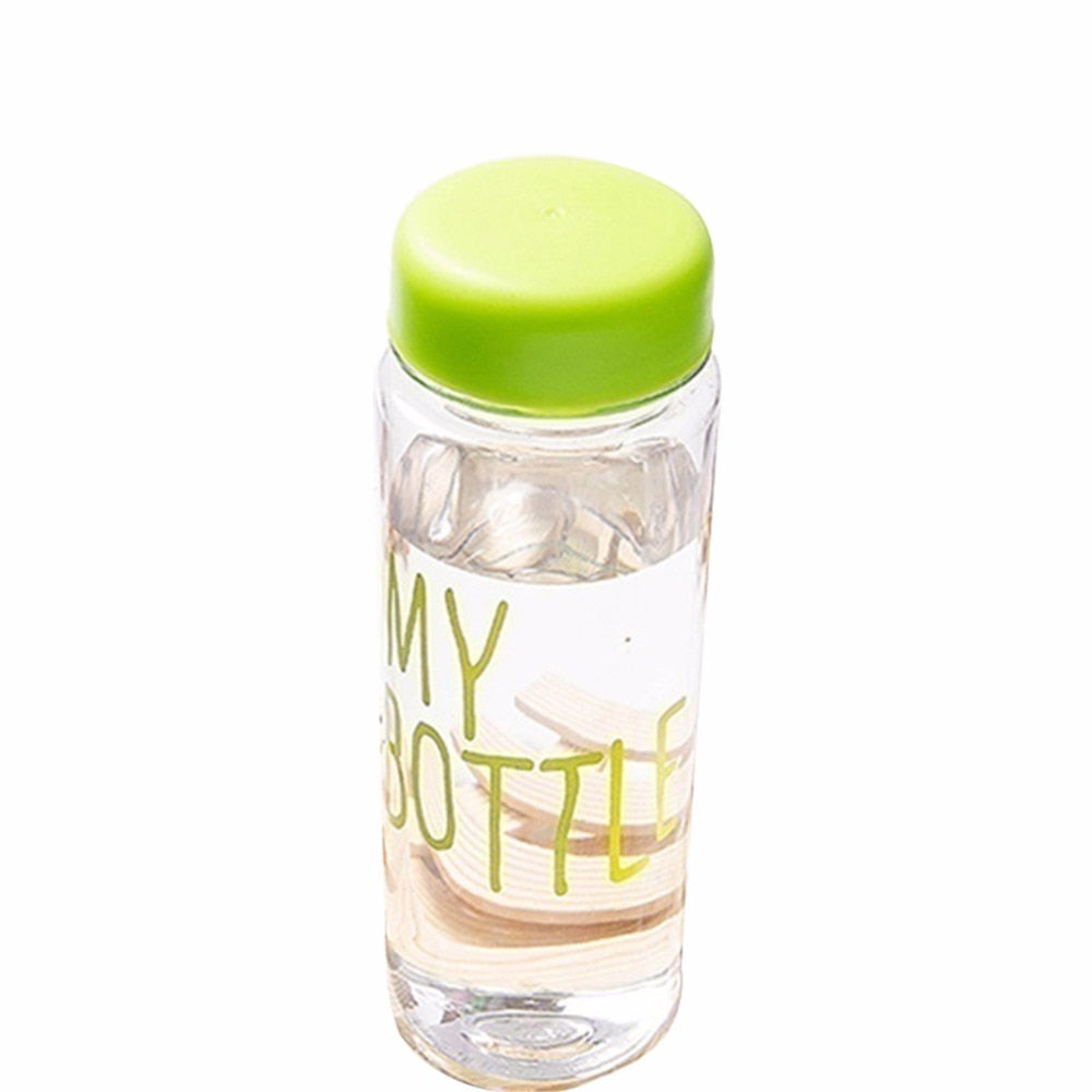 Transparent Fruit Juice Lemon Juice Water Bottle 500ml Portable Sport Travel Office Sports Cycling Camping Readily Space Health