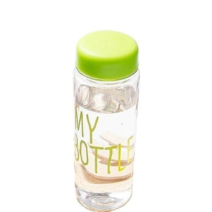 Transparent Fruit Juice Lemon Juice Water Bottle 500ml Portable Sport Travel Office Sports Cycling Camping Readily Space Health