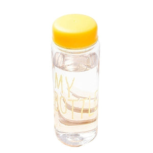Transparent Fruit Juice Lemon Juice Water Bottle 500ml Portable Sport Travel Office Sports Cycling Camping Readily Space Health