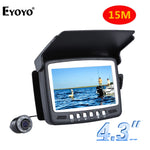 Eyoyo Original 15M 1000TVL Fish Finder Underwater Ice Fishing Camera 4.3" LCD Monitor 8PCS LED Night Vision Camera For Fishing