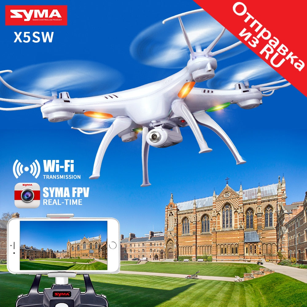 SYMA X5SW Drone with WiFi Camera Real-time Transmit FPV Quadcopter Quadrocopter (X5C Upgrade) HD Camera Dron 4CH RC Helicopter