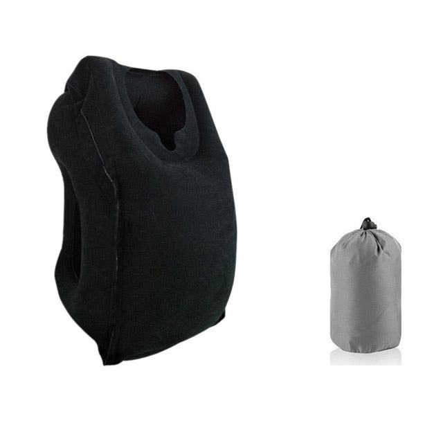 XC USHIO Inflatable Travel Pillow Air Soft Cushion Trip Portable Innovative Products Body Back Support Portable Blow Neck Pillow