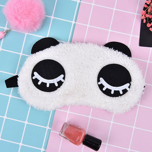 Cute Panda Sleeping Face Eye Mask Blindfold Eyeshade Traveling Sleep Eye Aid Drop Shipping Wholesale health care 3 Styles