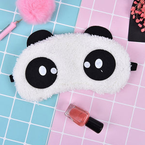 Cute Panda Sleeping Face Eye Mask Blindfold Eyeshade Traveling Sleep Eye Aid Drop Shipping Wholesale health care 3 Styles