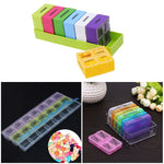 7 Days Portable Pill Medicine Box Travel Weekly Medicine Health Storage Pill Box Organizer Dispenser Pill Cutter Cases