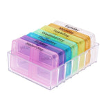 7 Days Portable Pill Medicine Box Travel Weekly Medicine Health Storage Pill Box Organizer Dispenser Pill Cutter Cases