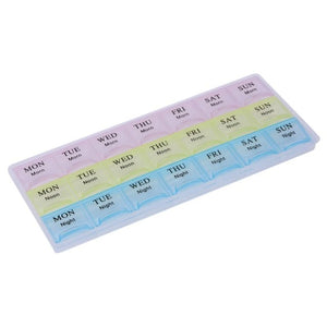 7 Days Portable Pill Medicine Box Travel Weekly Medicine Health Storage Pill Box Organizer Dispenser Pill Cutter Cases