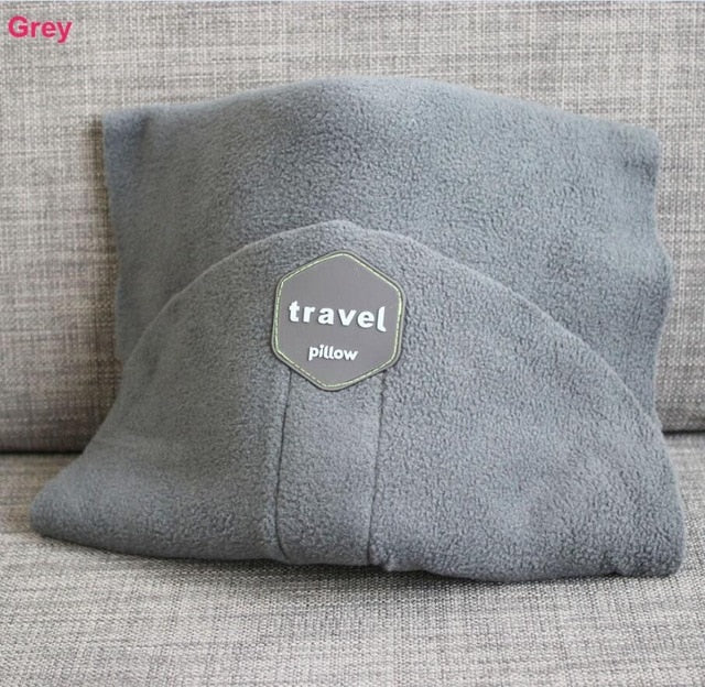 FREE SHIPPING Super soft neck support  cotton polyester travel pillow scarf for men and ladies