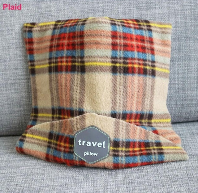 FREE SHIPPING Super soft neck support  cotton polyester travel pillow scarf for men and ladies