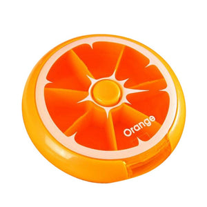 Channy Pill Box Fruit Shaped Vitamin 7 Day Weekly Medicine Pillbox Tablet Storage Case Container Cases Travel Round Health Care