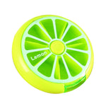 Channy Pill Box Fruit Shaped Vitamin 7 Day Weekly Medicine Pillbox Tablet Storage Case Container Cases Travel Round Health Care