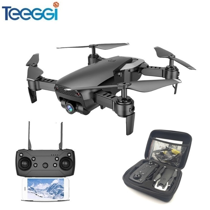 Teeggi M69 FPV Drone with 720P Wide-angle WiFi Camera HD Foldable RC Mini Quadcopter Helicopter VS VISUO XS809HW E58 X12 Dron