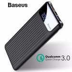Baseus 10000mAh LCD Quick Charge 3.0 Dual USB Power Bank For iPhone X 8 7 6 Samsung S9 S8 Xiaomi Powerbank Battery Charger QC3.0