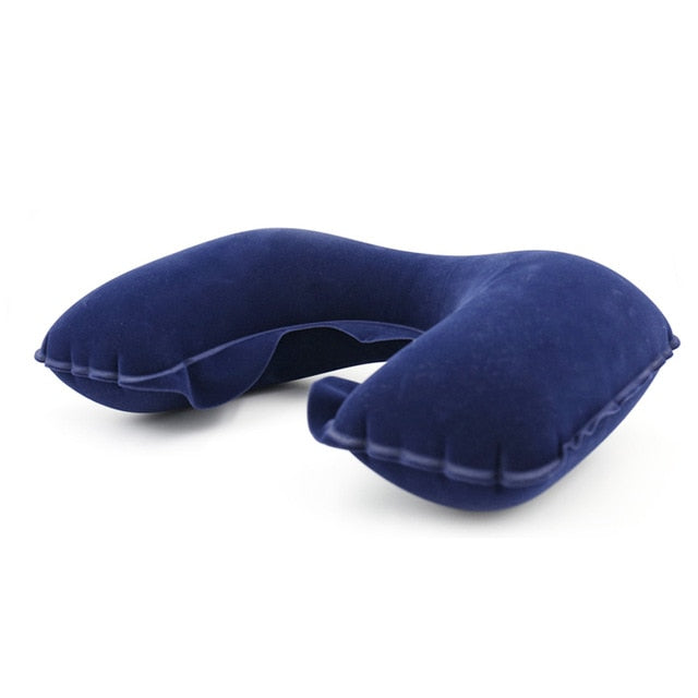 U Shaped Travel Pillow Inflatable Neck Car Head Rest Air Cushion for Travel Office Nap Head Rest Air Cushion Neck Pillow