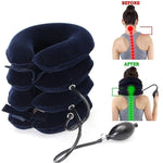 U Shape Inflatable Neck Cervical Vertebra Traction Device Neck Shoulder Pain Relax Massager Pillow Relief Headache Health Care