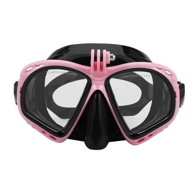 2017 Hot Professional Underwater Camera Diving Mask Scuba Snorkel Swimming Goggles for GoPro Xiaomi SJCAM Sports Camera