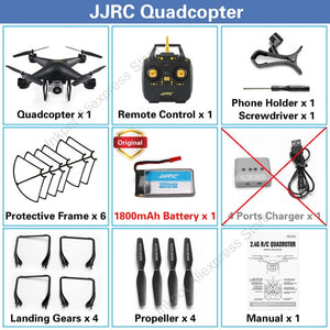 JJRC H68 Professional Drone with Camera 720P HD Wifi FPV RC Quadcopter Helicopter for Kids Toys Gift 20 Minutes Playing Time