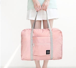 Waterproof Nylon Travel Bags Women Men Large Capacity Folding Duffle Bag Organizer Packing Cubes Luggage Girl Weekend Bag